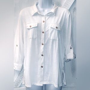 Free Will Button down Top size L